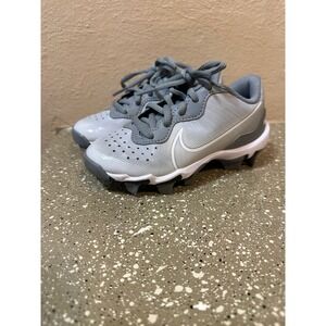 Nike‎ Kids Diamond Fastflex Gray Baseball Cleats Shoes Size 11C